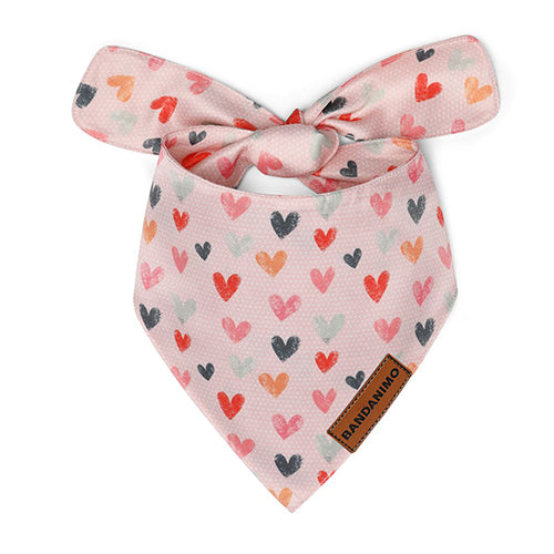 bandana pour chien cœurs 