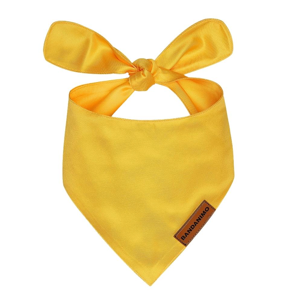 bandana pour chien jaune pastel